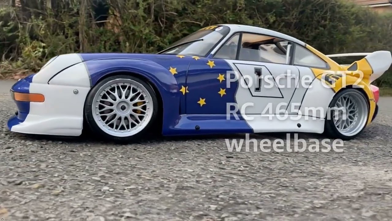 rc car body shell FG Porsche GT2 1/5 Scale 465mm bodyshell