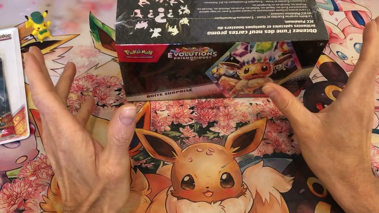 Pokémon Boîte Surprise Écarlate Et Violet – Évolutions Prismatiques : 4 Boosters + 1 Carte Promo Brillante Exclusive