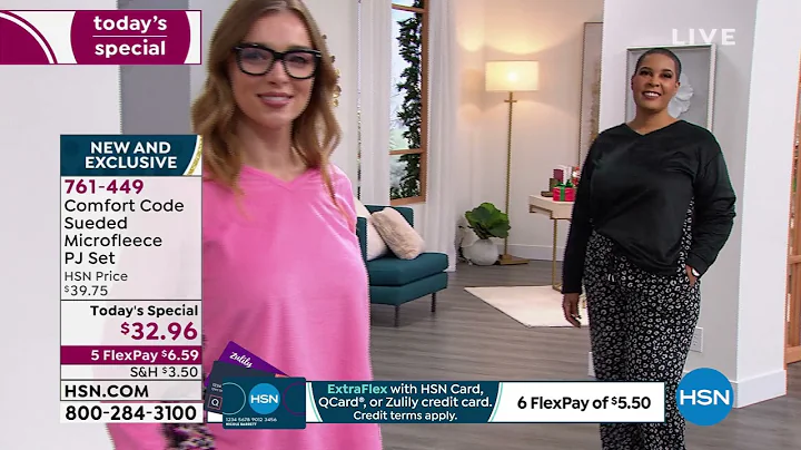 Comfort Code Sueded Microfleece PJ Set