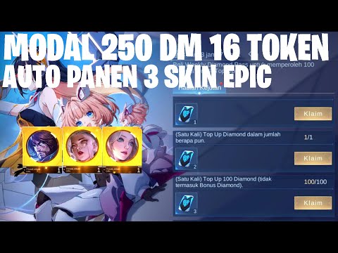 MODAL 250DM DAPAT 3 SKIN EPIC - TEST GACHA ASPIRANTS FASE 1 PAKAI 16 TOKEN! MOBILE LEGENDS @VYGaming