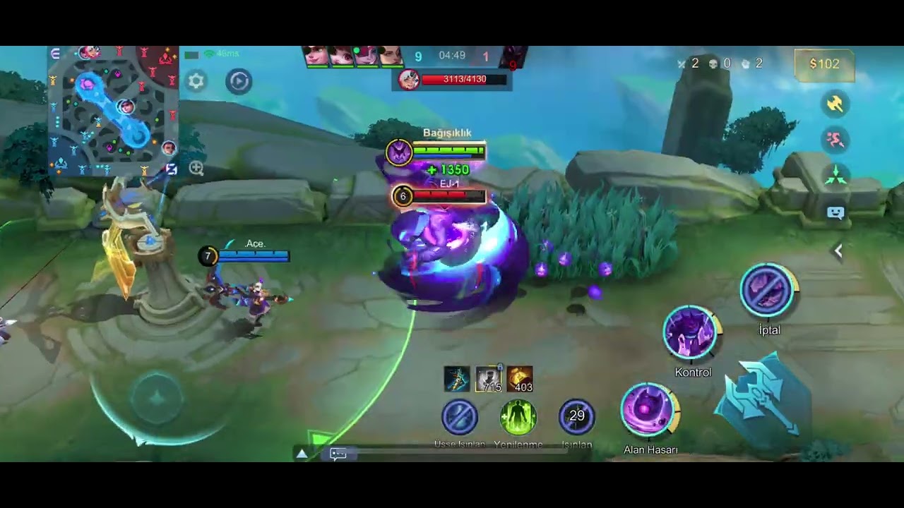 RAKİP DAHA NE OLDUĞUNU ANLAMADAN BİTTİ! 😈 Mobile Legends Dominasyon GLOO RANK 35