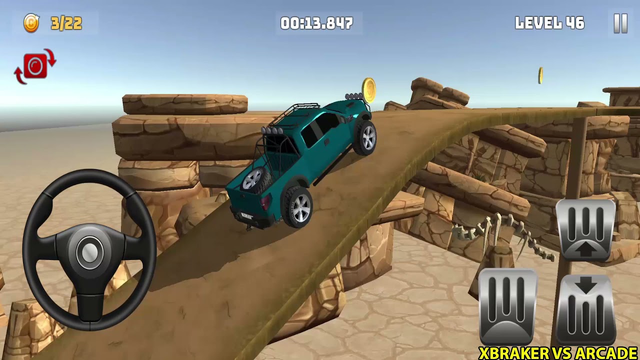 Mountain Climb 4x4: Pick Up Truck Unlocked Levels 41- 48 Completed Driving Simulator Stunts Gameplay