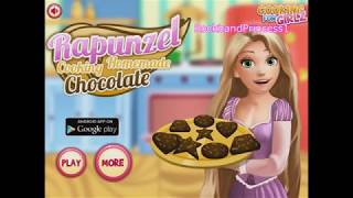 Making And Cooking Chocolate Cake Brownies Recipes With Rapunzel In Games screenshot 4
