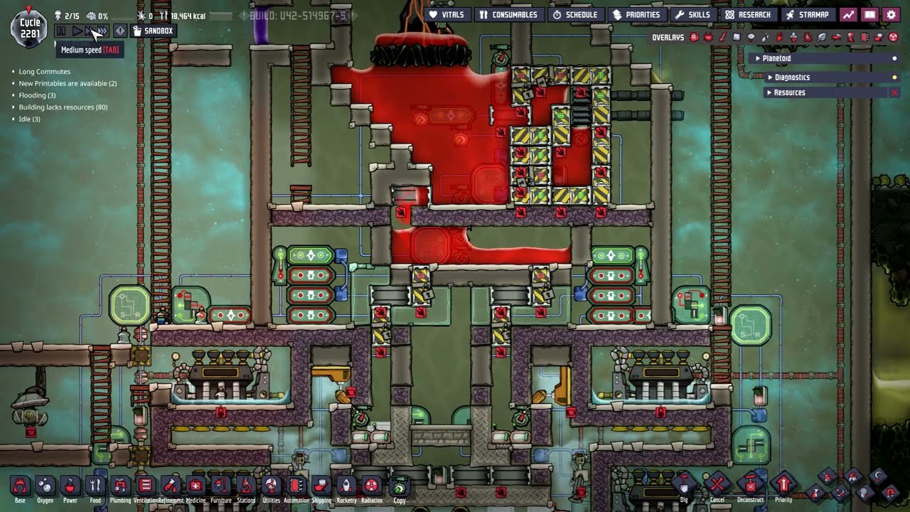 Volcanic Steam power : Tutorial nuggets : Oxygen not included