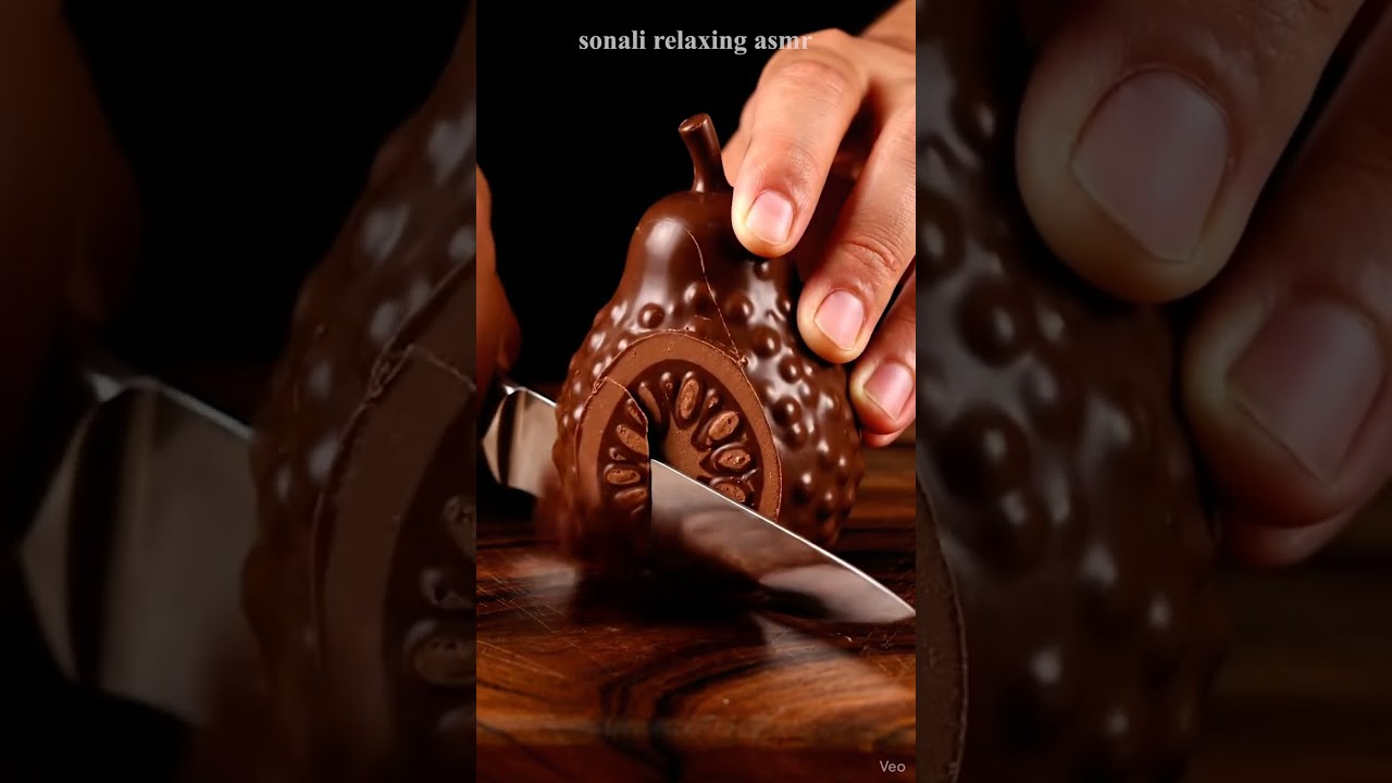 Chocolate Fruit Cutting Asmr For Sleep And Relaxation No Talking | Ai Generated Asmr