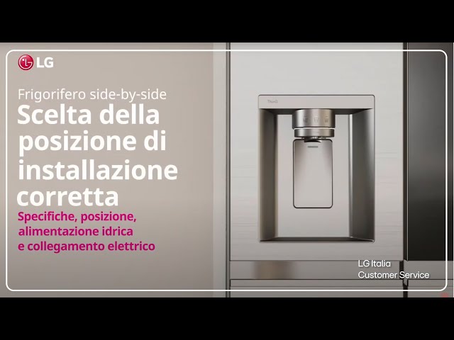 LG refrigerators | Correct installation of Side by Side models (eng) -  YouTube | Side-by-Side Kühlschränke