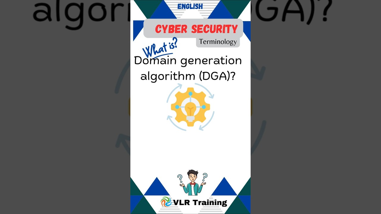 What is Domain generation algorithm DGA? cyber security terminology#vlrtraining #cybersecurity