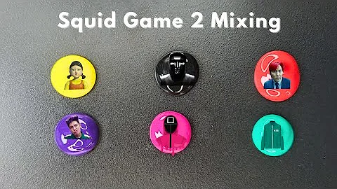 Color Mixing ASMR || Squid Game Vs Sprunki 💥