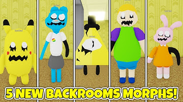 [UPDATE] How to get ALL 5 NEW BACKROOM MORPHS in BACKROOMS MORPHS! - Roblox