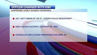 St. Joseph officer charged with DWI
