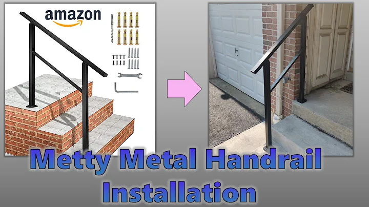 Guida all'installazione del corrimano in metallo di Amazon: Metty Metal scala