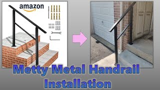 Amazon Metal Handrail Installation Instructions / Guide: Metty Metal Stair Rail