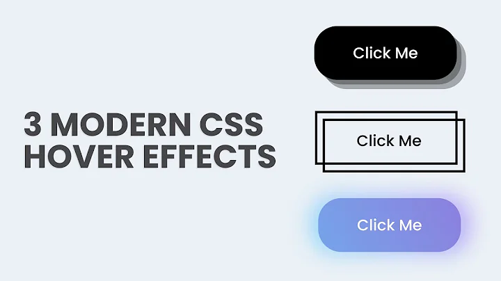 3 Awesome CSS Button Hover Effects Using HTML & CSS