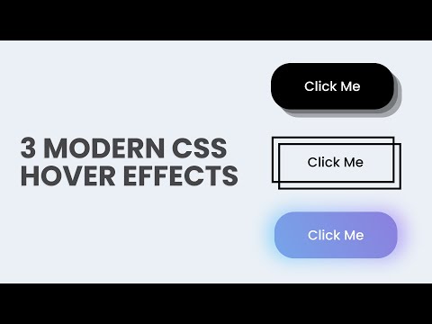 3 Awesome CSS Button Hover Effects Using HTML & CSS