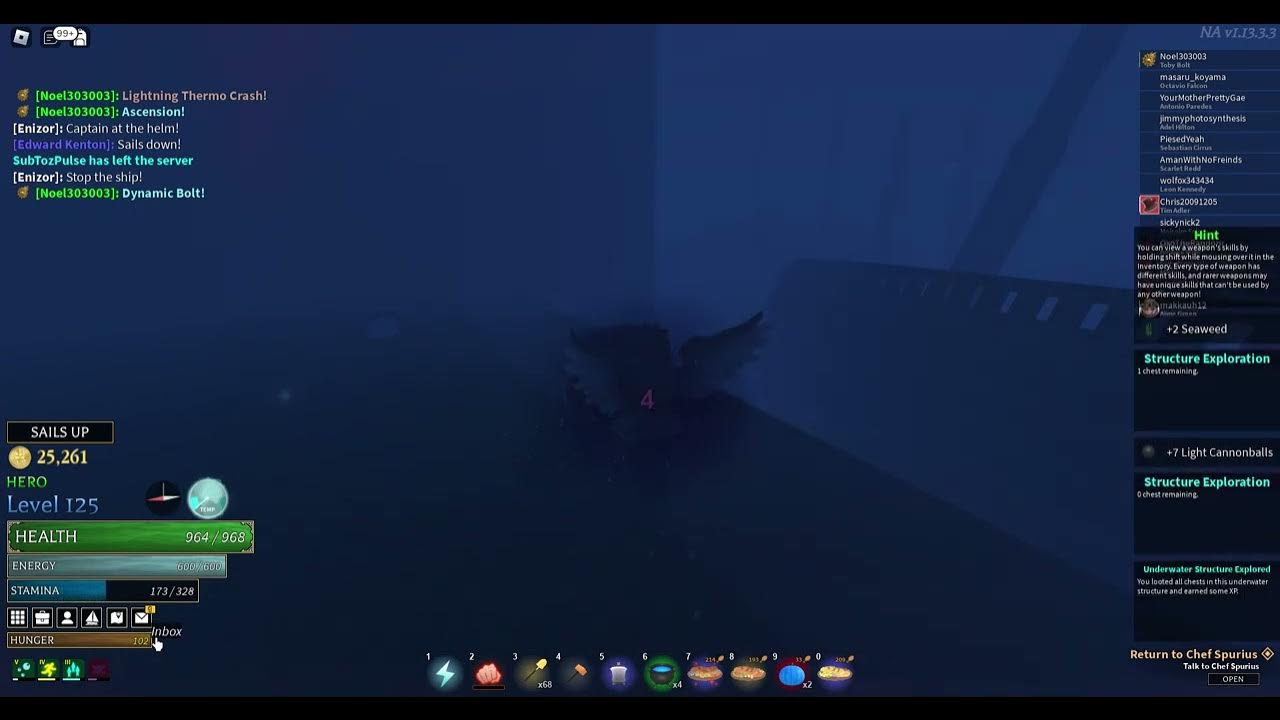 1000 Underwater Structure Diving Arcane Odyssey YouTube