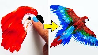 31 ПРОСТАЯ И ПОТРЯСАЮЩАЯ ИДЕЯ РИСОВАНИЯ ПАЛЬЦАМИ ДЛЯ НАЧИНАЮЩИХ