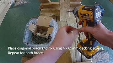 kids picnic table assembly demo