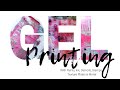 Gel Printing, Playing with paints, ink, stencils, stamps, texture plates & more!