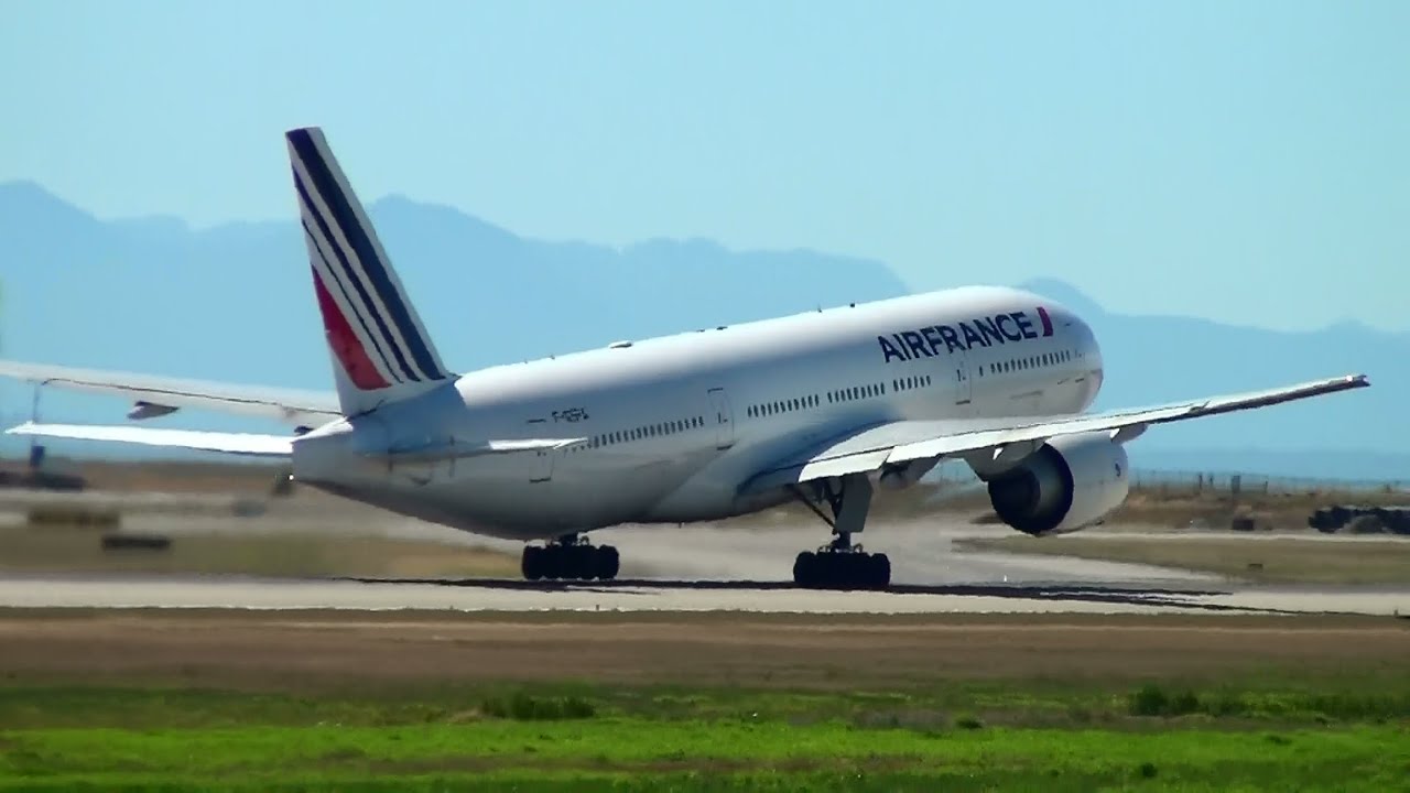 Air France 777-200ER [F-GSPA] Takeoff Vancouver Airport (YVR)