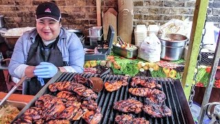 Street food from the Philippines. Roasted Chicken, Noodles and More. London