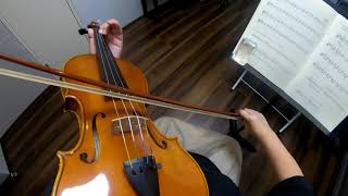 Lightly Row *Player view* Suzuki Violin Method Vol.1-02 －鈴木鎮一 ヴァイオリン指導曲集1-02ちょうちょうー