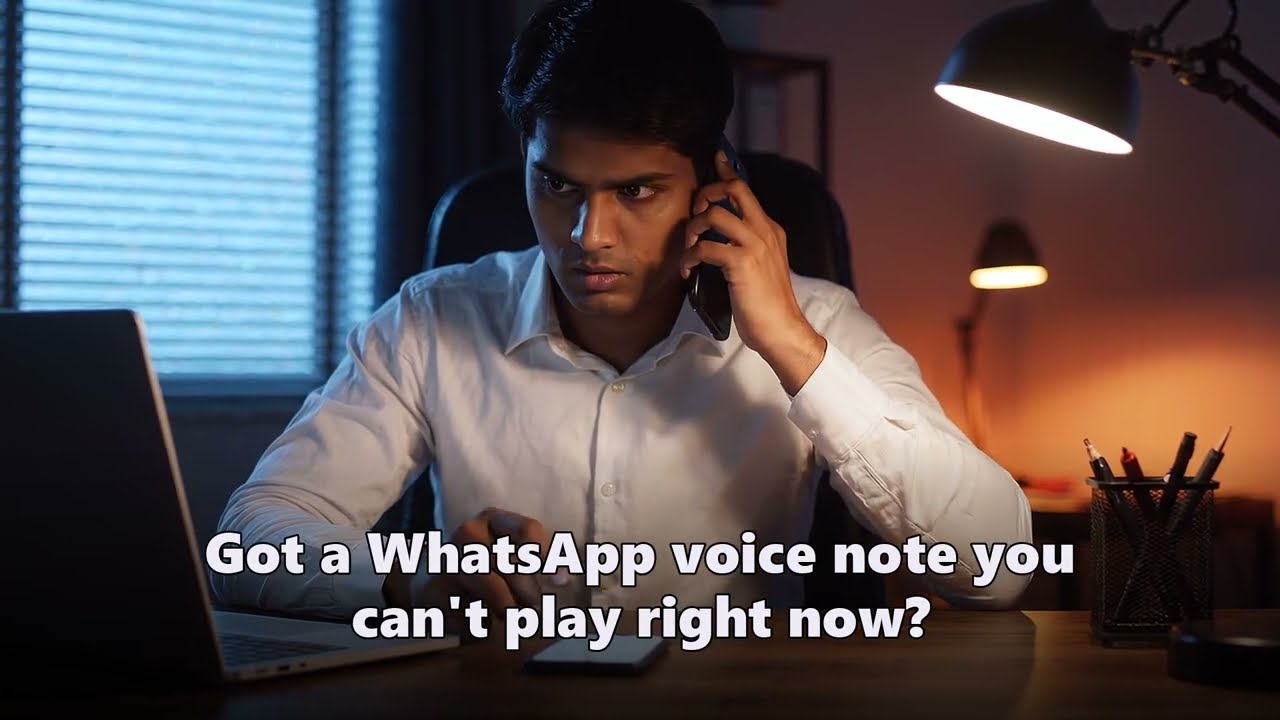 WhatsApp to Text Free — Transcribe Any Voice Message (No Signup)