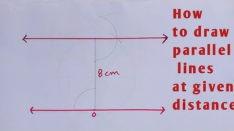 How to draw parallel lines at given distance ?