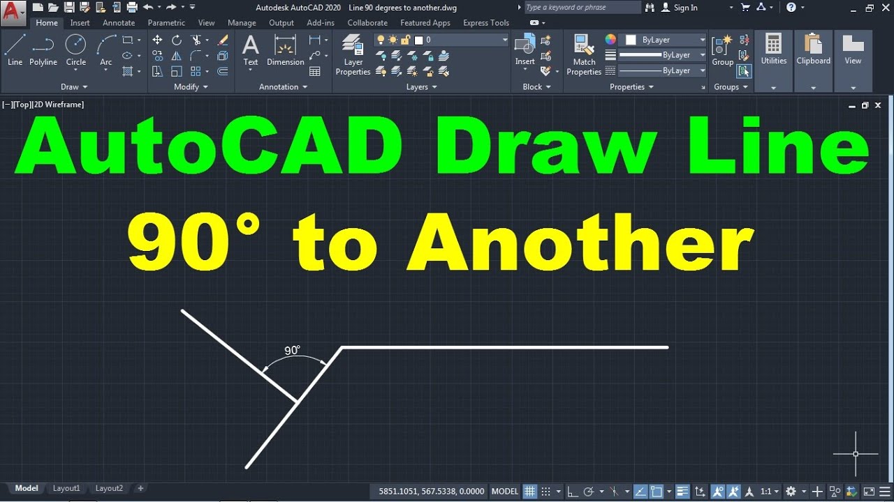 draw angle driven lines autocad lt 2007