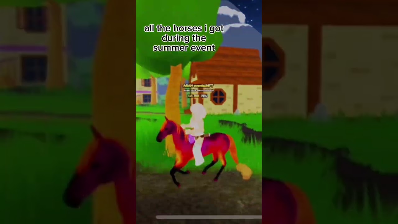 all the horses i got during the summer event! 