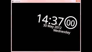 Final version of a Kivy ClockWidget