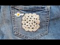 Cottagecore Crochet Doily meets Denim Jeans