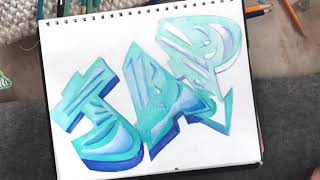 How to create your own Graffiti tag name drawing