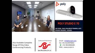 POLY E70 DUAL CAMERA 4K VIDEO BAR