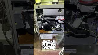 Puddle in the Furnace #homeinspection #homeinspector #homebuyer #hvac #furnacerepair #realestate