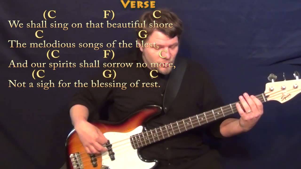 Sweet By and By Bass Guitar Cover Lesson in C with Chords/Lyrics YouTube