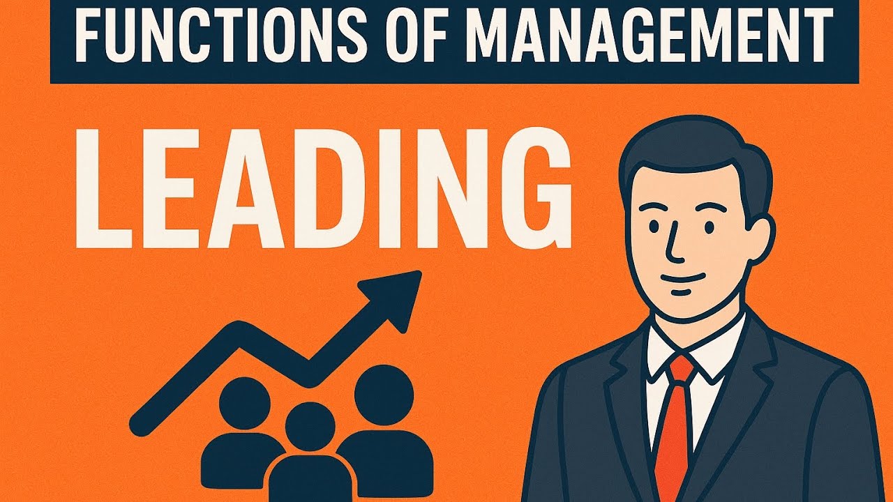 📝Functions of Management: Leading | Leadership in Management | HRM Simplified with Priyanka