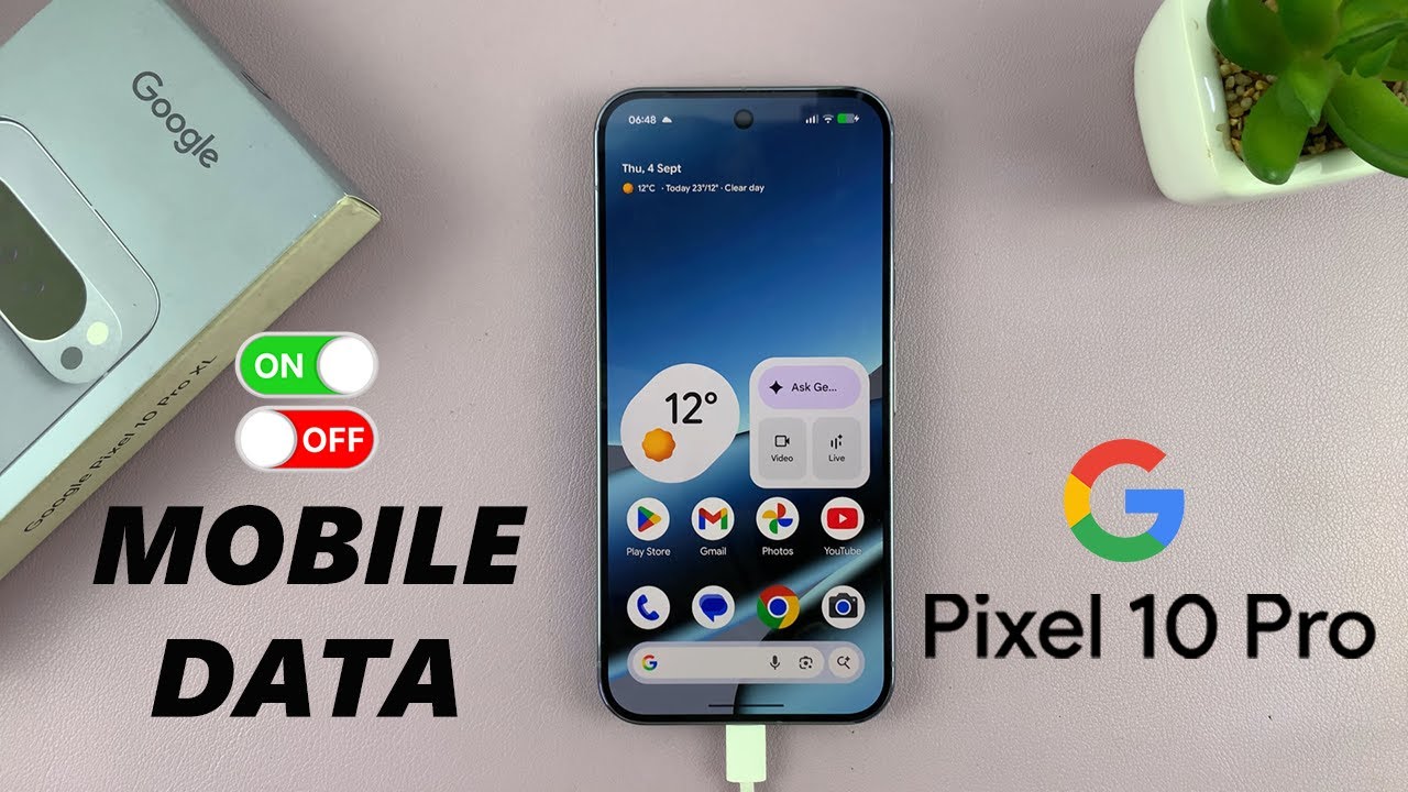 Google Pixel 10 Pro: How To Turn Mobile Data ON / OFF - YouTube