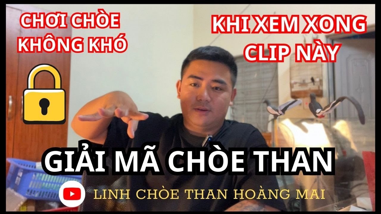 Giải mã sự thật về CHOÈ THAN - cách CHỌN CHIM chơi GIÀN- ntn???