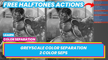 How to Do Grayscale Color Separation in Photoshop for Screen Printing - 2 Color Seps