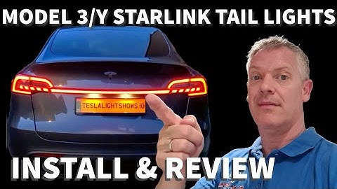 Tesla Model 3/Y StarLink Tail Light install & Review