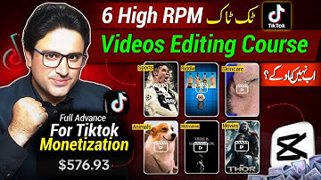 Tiktok 6 High Rpm Niches Advanced EDITING: Tiktok copyright video editing | TikTok Monetization 2025