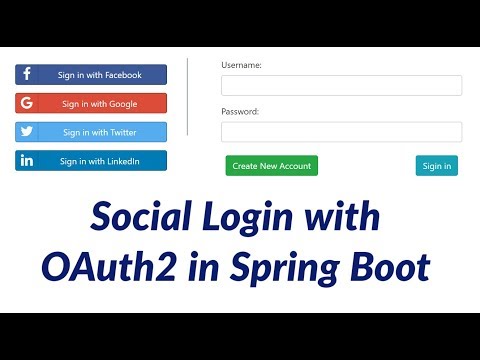 Social Login with OAuth2 in Spring Boot | Facebook | Twitter | Google | LinkedIn