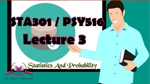 STA301  PSY516 Lecture 3 Tabulation Bar Chart Pie Chart Statics and Probability Short Lectures VU Le