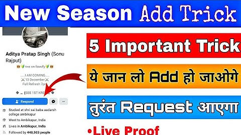 Sonu  Rajput Facebook Refresh date fixed 🎉 How To add Aditya Pratap Singh //Shailendra Kumar Singh