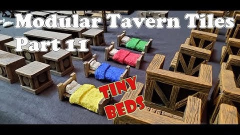 #138 Modular Tavern Tiles - Part 11 - Tiny Beds, D&d, Pathfinder, ttrpg