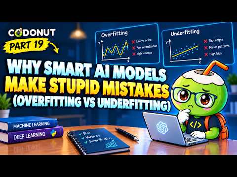 Why Smart AI Models Make Stupid Mistakes (Overfitting vs Underfitting)