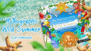 Mythographic Wild Summer Coloring Book Flip Through