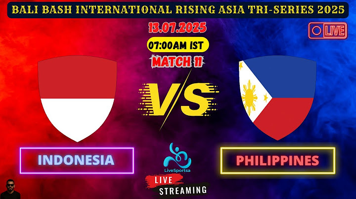Philippines Vs Indonesia | Bali Bash International Rising Asia Tri-Series 2025 Live Score Streaming🔴