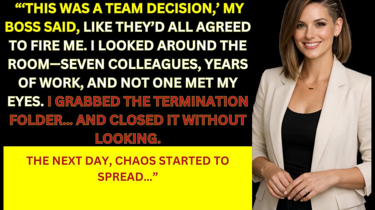 My Boss Announced My Termination as a  Team Decision  — The Team Reacted Before I Did