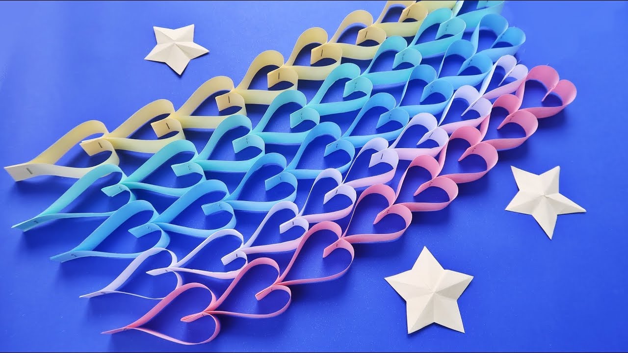 七夕飾り 折り紙 短冊 簡単な作り方 音声解説 Origami Paper Strip Star Festival Easy Tutorial Youtube